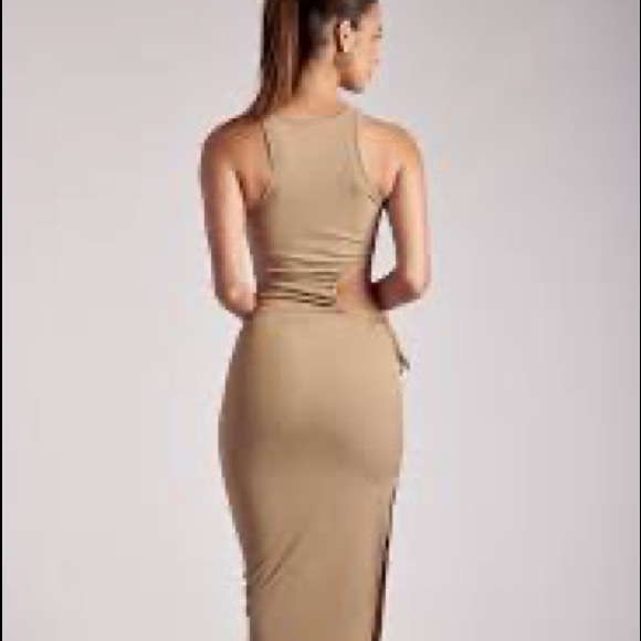 Meshki Denver Ribbed Dress - Camel - Picture 2 of 6